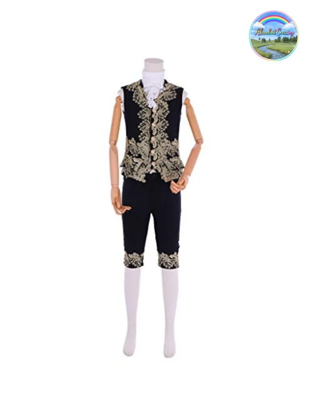 Men's Victorian Regency Tailcoat 5-Piece Costume Set Halloween Outfit